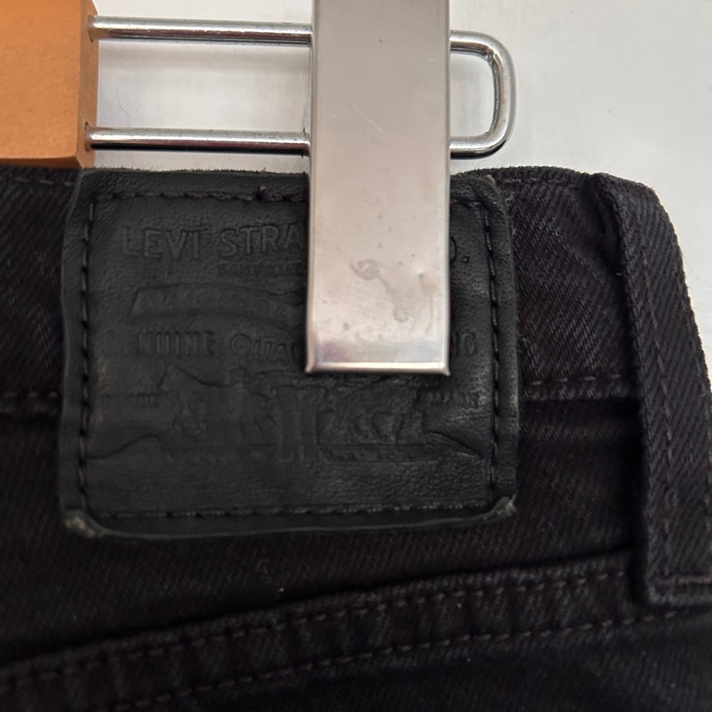 Women’s Levi’s Wedgie Straight Black Jeans Size 24 - Picture 7 of 10